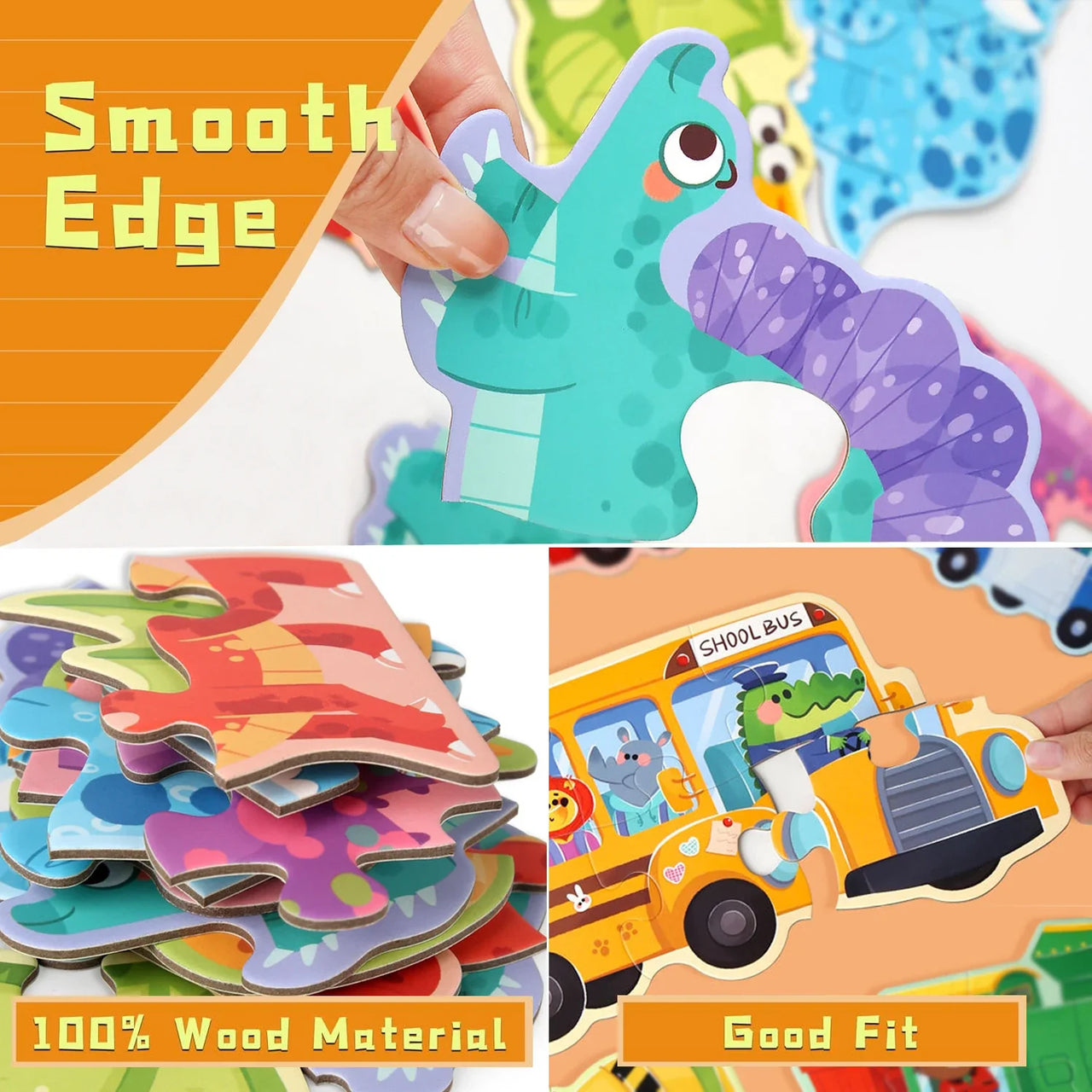 Woods™ - Fine Motor Skills & Creative - 6-in-1 Puzzle