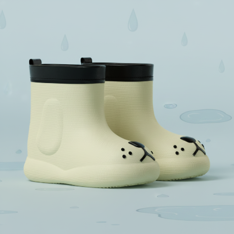 PuddlePaws Kids – Waterproof & Playful - Woof Rain Boots