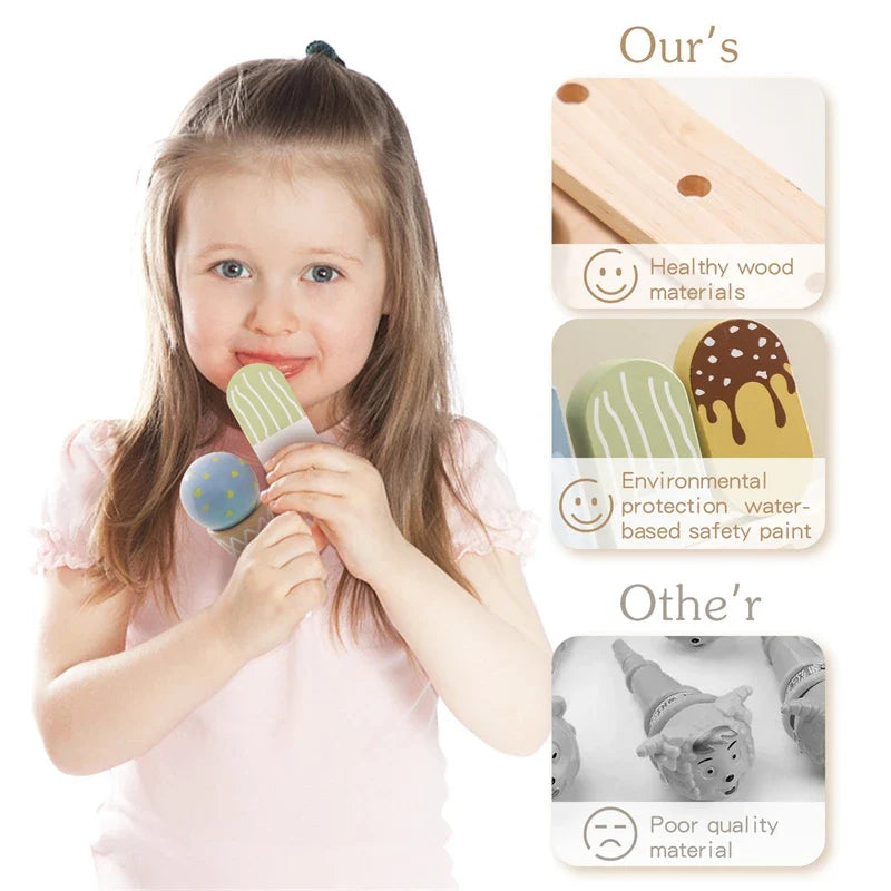 Woods™ - Mini Ice Cream Masters - Wooden Ice Creams Toy Set