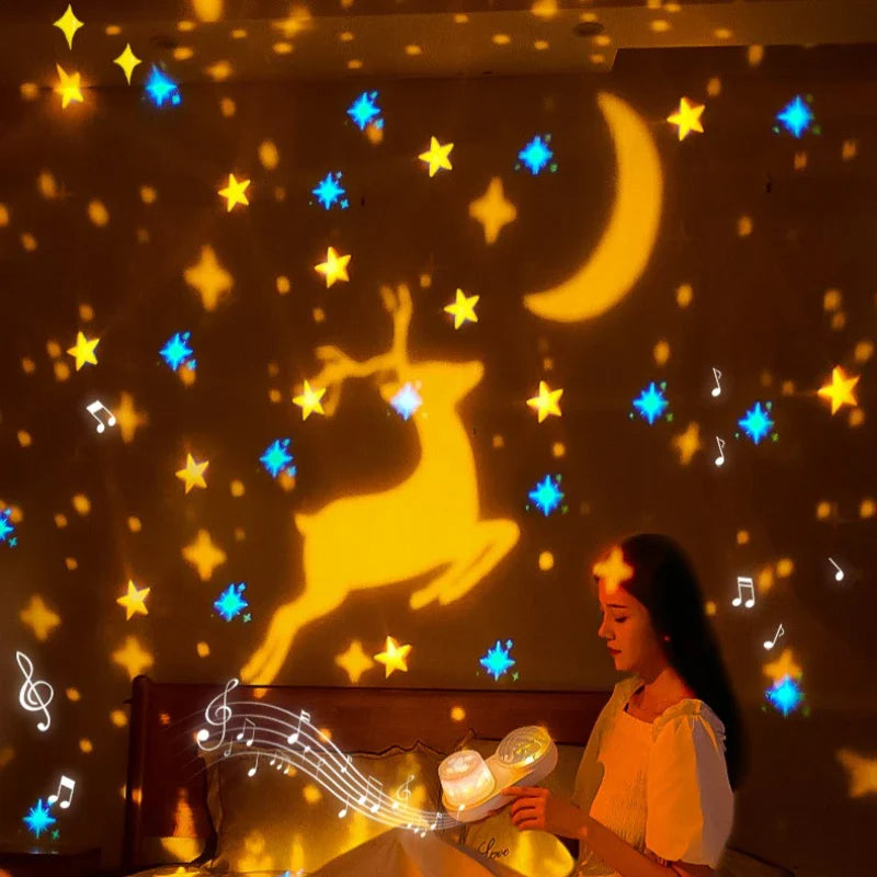 OceanGlow – Soothing & Magical – Starry Sky Projection Night Light