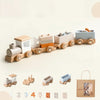 TrainCount –  Classic & Educational – Wooden Montessori Train
