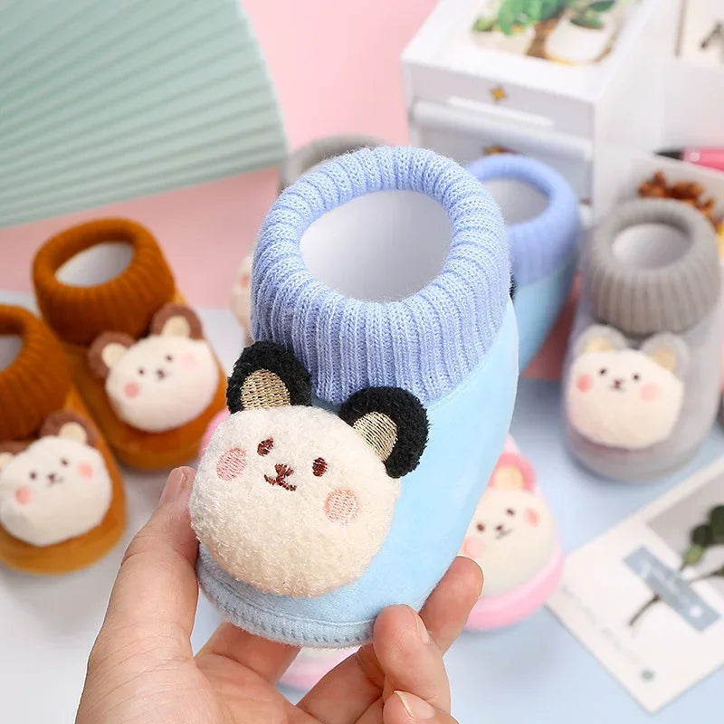 CuddleSteps – Warm and non-slip – Animal Baby Slippers