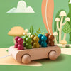Pop & Roll – Motor & Fantasy - Wooden Dolls Car Set