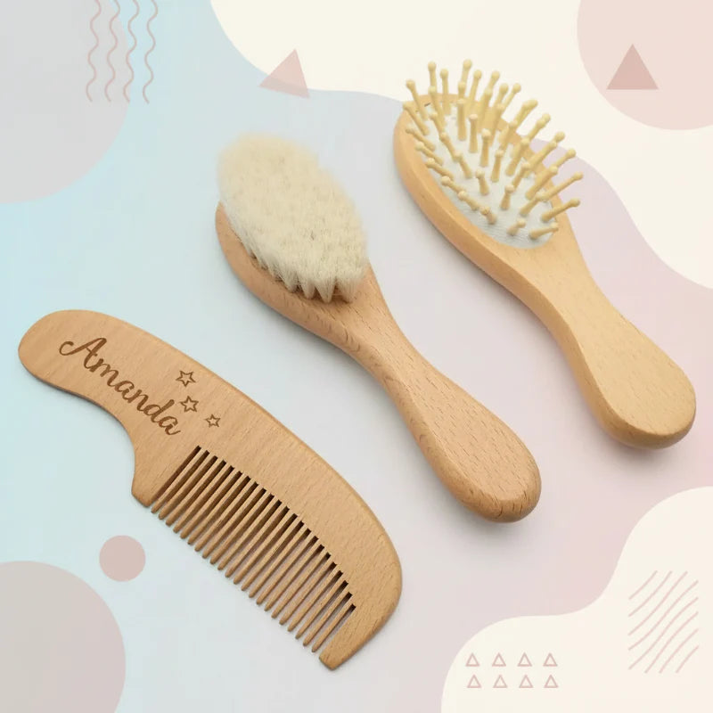 Personalized Hairbrush – Soft & Unique – Personalized Baby Hairbrush Set