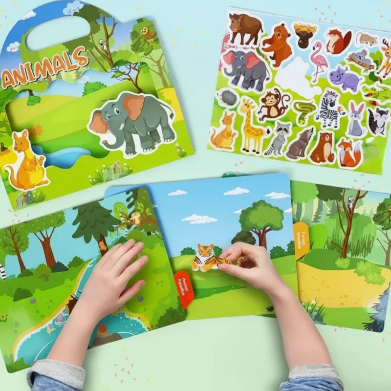 StickerFun – Colorful & Educational - Reusable Sticker Book