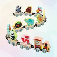 Thumbnail for MagniZoo – Cute & Wooden – Magnetic Animal Train