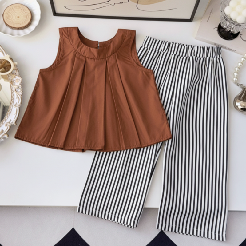 Sleeveless Tops & Pants – Soft & Stylish – Children's Summer Outfit