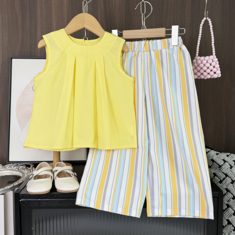Sleeveless Tops & Pants – Soft & Stylish – Children's Summer Outfit