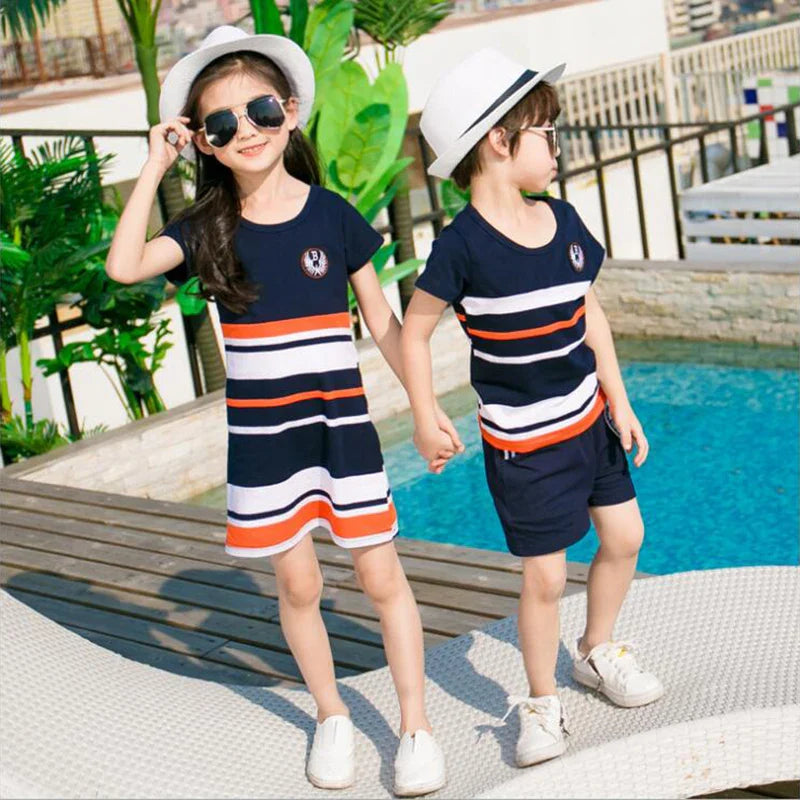 Mini Fashion™ - Fun For The Family - Striped Family Set