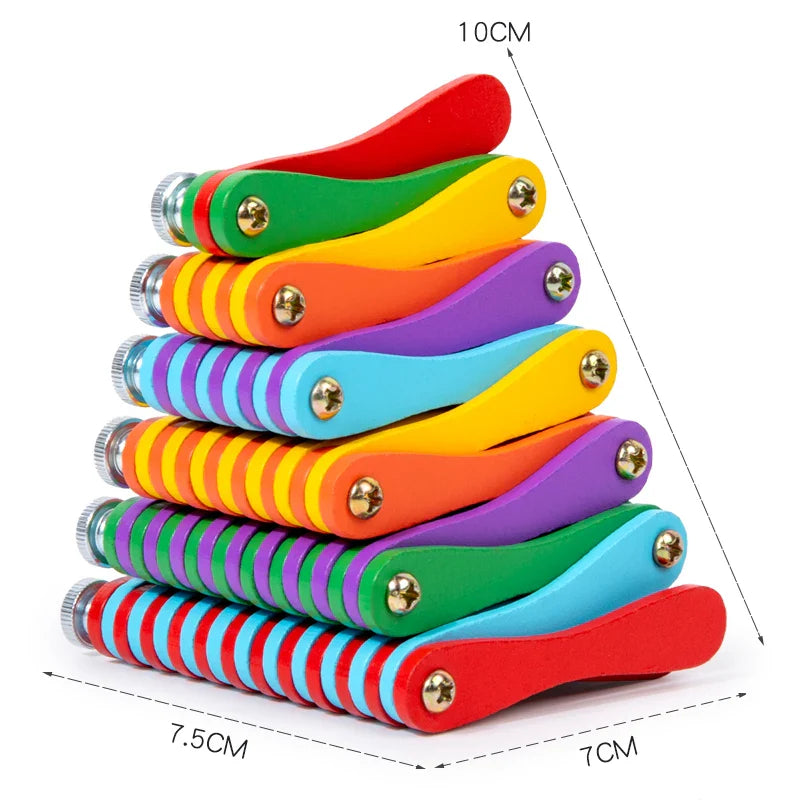 Folding Brain Toy™ – Think & Play - Wooden Folding Puzzle