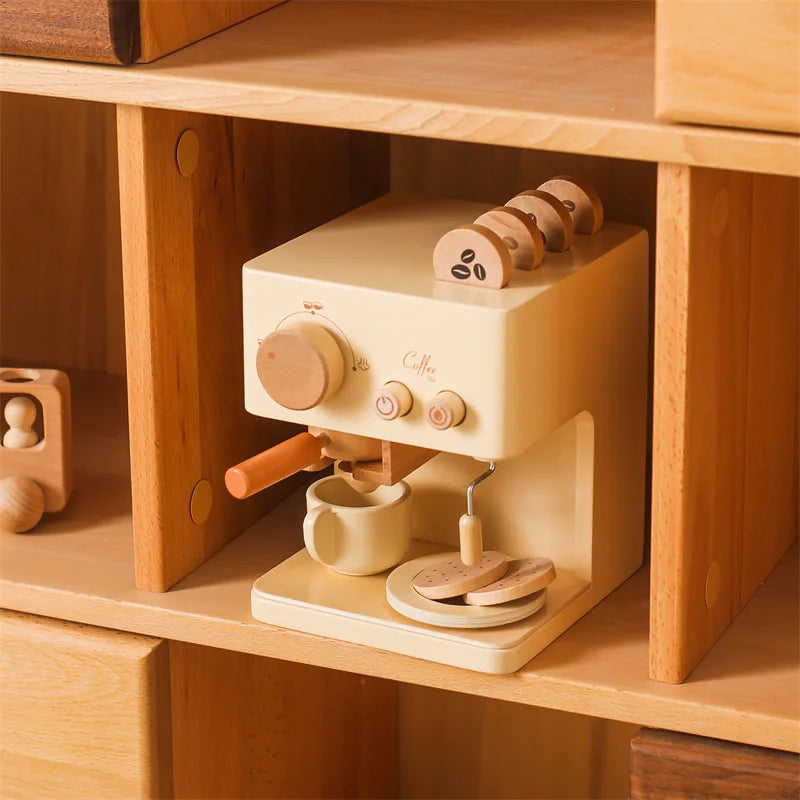 Woods™ - Barista in the Making - Wooden Espresso Machine Set