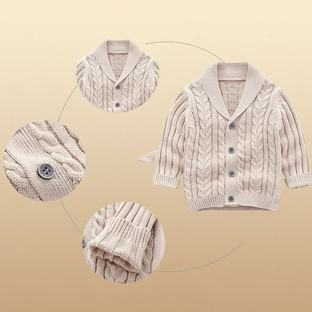 CozyCub – Comfortable & Stylish – Knitted Children's Cardigan Sweater