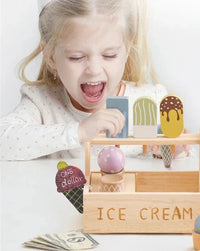 Thumbnail for FantasyWood - Creative Role Playing - Wooden Ice Cream Game Set