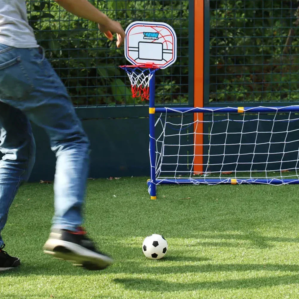 Kids Ball Games - Double Fun - Soccer & Basketball Toy Set