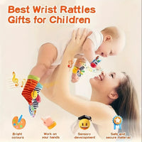 Thumbnail for Wrist Rattle and Socks – Motor Skills & Play – Baby Rattles (Set of 4)