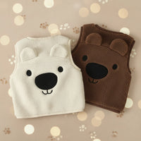 Thumbnail for Baby Bear Fleece Vest – Warm & Soft – Kids' Bear Cardigan