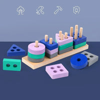 Thumbnail for Woods™ – Block Fun Stacking - Geometric Blocks