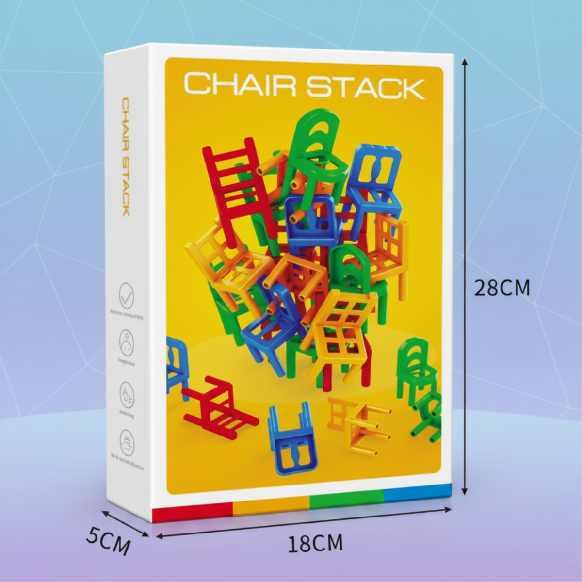 Chair Stack™ - Interactive & Stimulate Creativity - Stacking Chairs Game