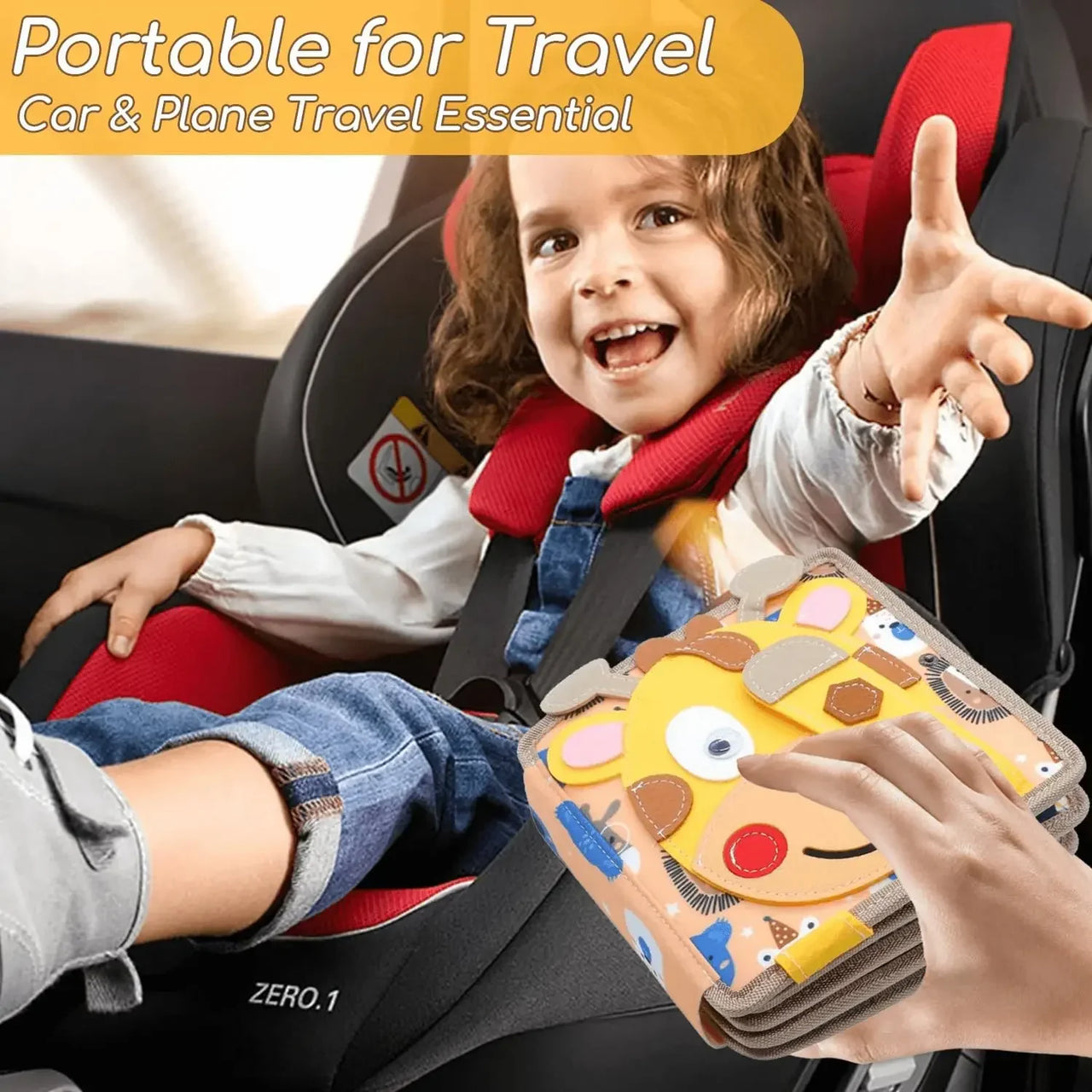 Sensory Toddler Book™ – Feel & Discover - Felt Book Animals