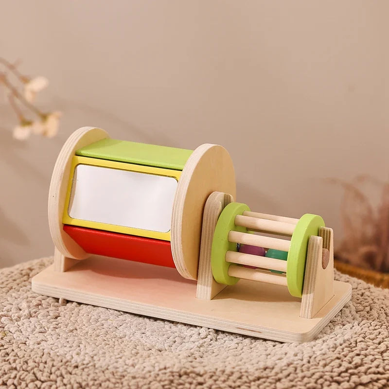 Sensory Drum™ – Colors & Shapes Game - Wooden Montessori Toys