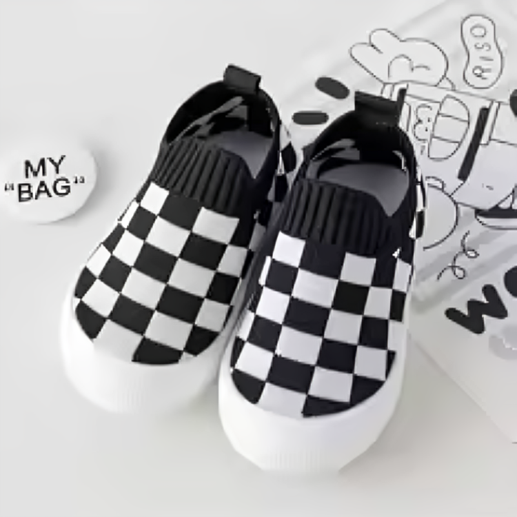 Mini Fashion™ - Blocked pattern - Flexible Slip-on Shoe