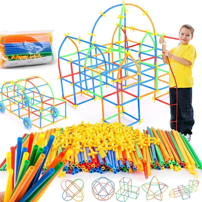 BuildPlay – Imagination & Skill – Construction Tubes with Connectors