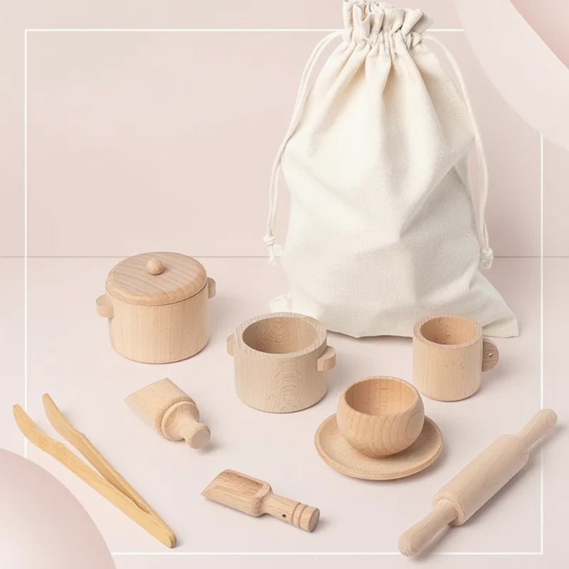 MiniMasterChef – Educational & Fun – Wooden Kitchen Play Set