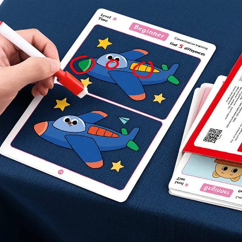 Spot the Difference Game – Concentration & Learning – Card Game
