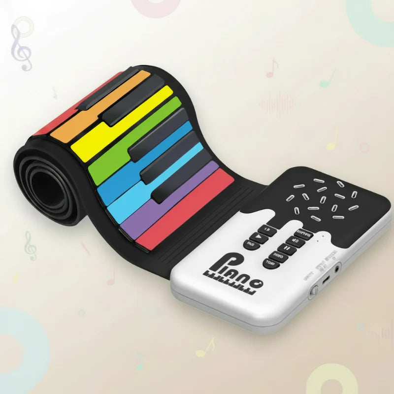 Roll-up Piano Keyboard – Creative & Educational – Foldable Piano