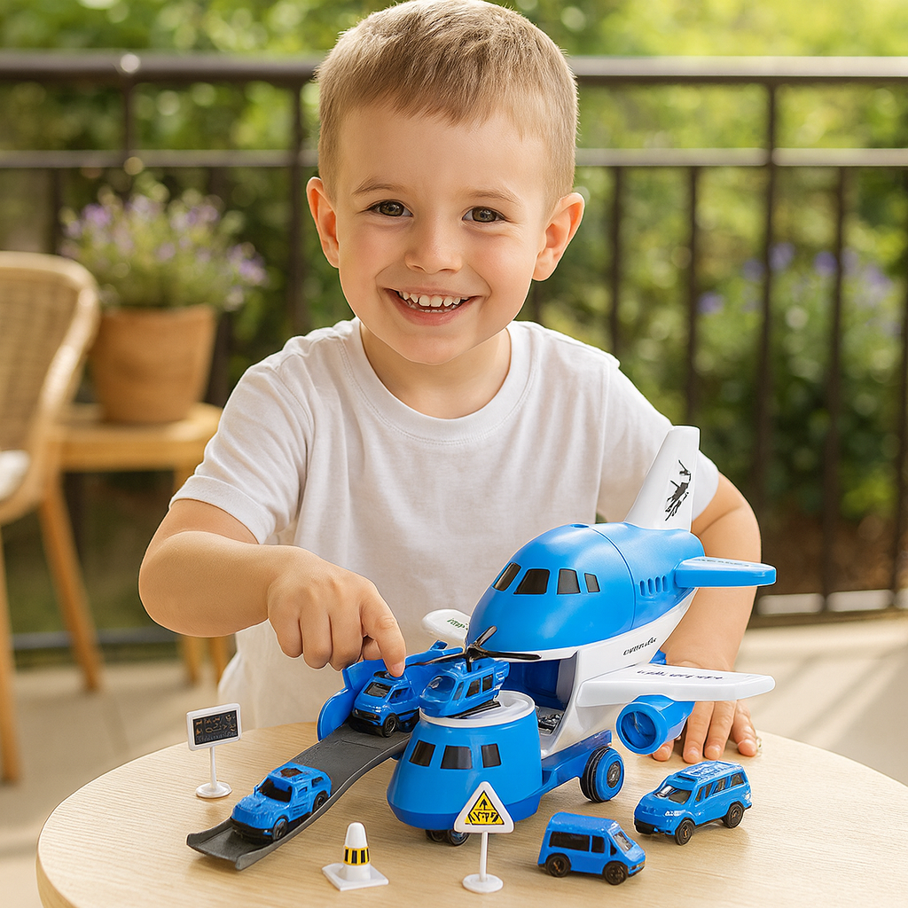 MiniAirBase – Interactive & Educational – Airport Play Set With Vehicles