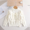 Mini Fashion™ - Warm & Stylish - Girls sweater with bow