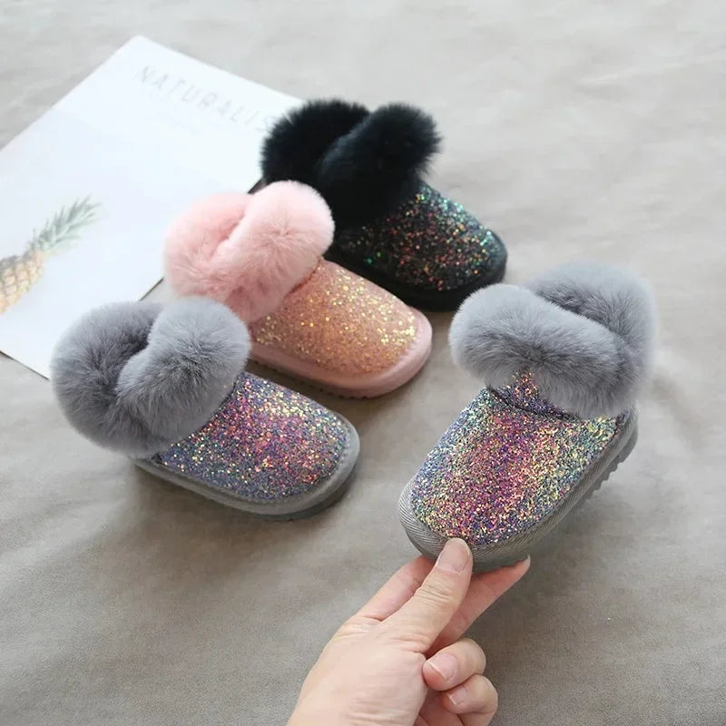 Mini Fashion™ - Warm & Stylish - Glitter Children's Winter Shoes