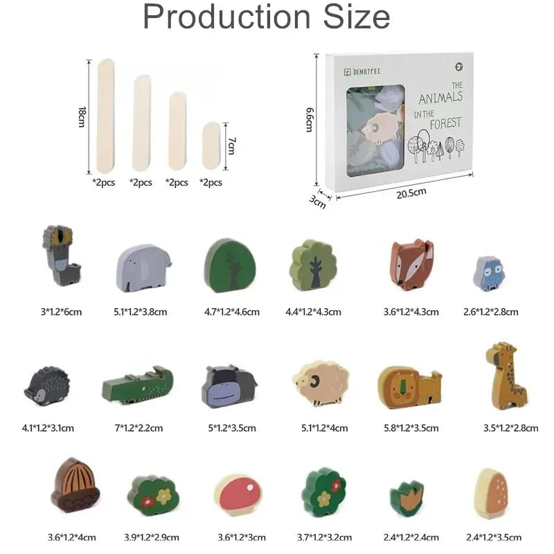 Animal Stackers™ - Smart Stacking - Wood Animals Stacking Toys