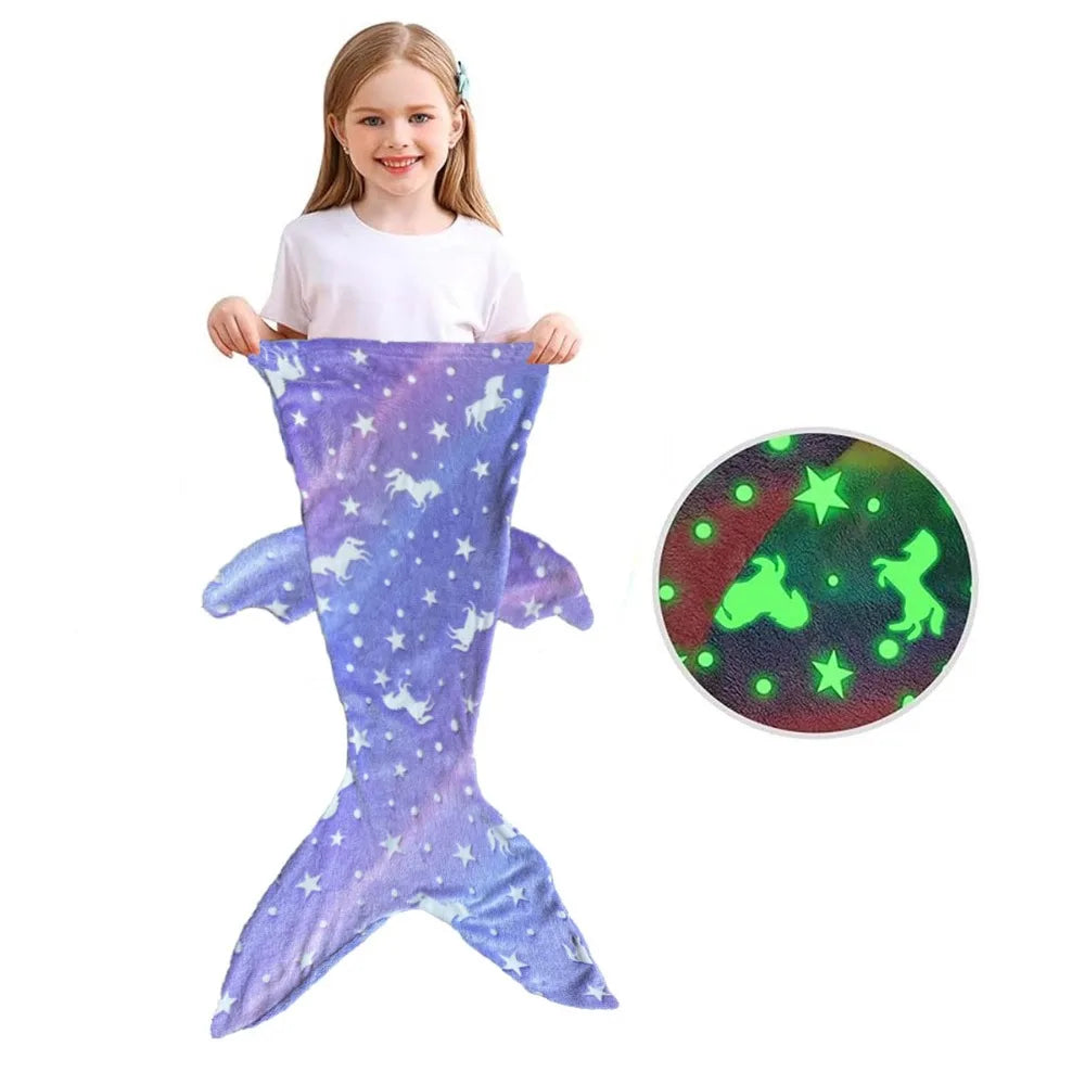 Mini Fashion™ - Glow in the Dark - Mermaid Sleeping Bag