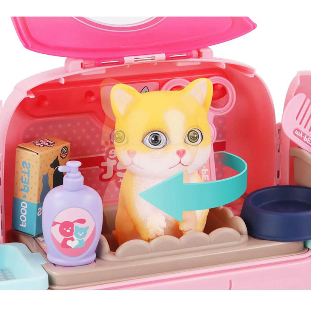 Pet Grooming Playset™ - Backpack full of Fun - Animal Care Set for Kids