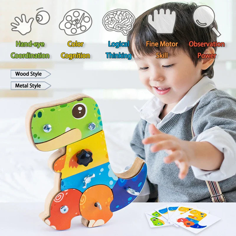 Dino Screwdriver Board™ - Turn & Explore - Sensory Toys