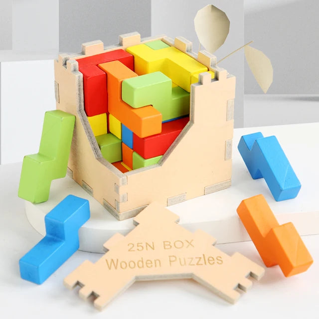 Woods™ - Train is brein - 3D Tetris Puzzle