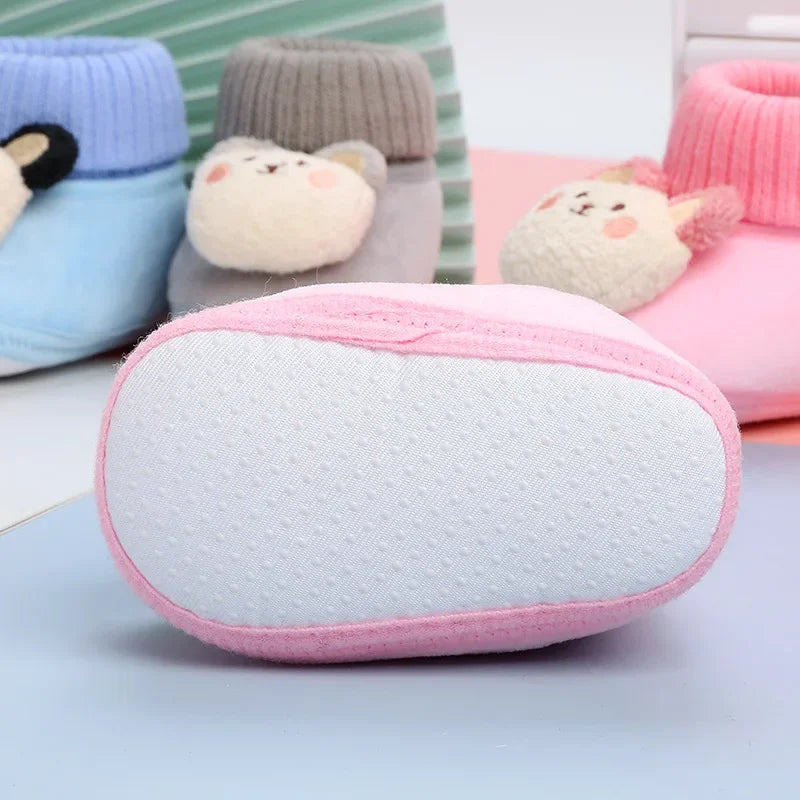 CuddleSteps – Warm and non-slip – Animal Baby Slippers