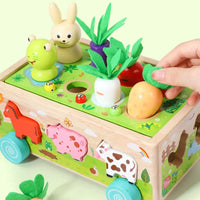 Thumbnail for Woods™ - Shape fun in a wagon - Animals and Vegetables puzzle