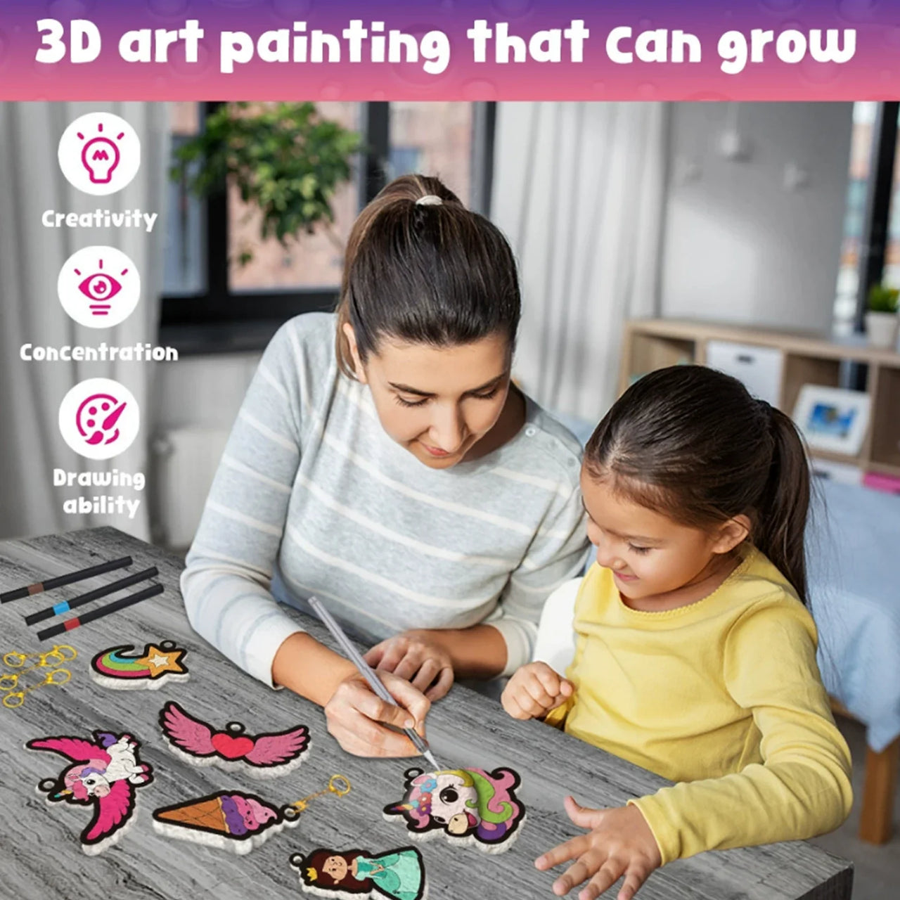 Magic Puff Paint – Creative & Interactive – Craft Kit with Magical Foam Texture