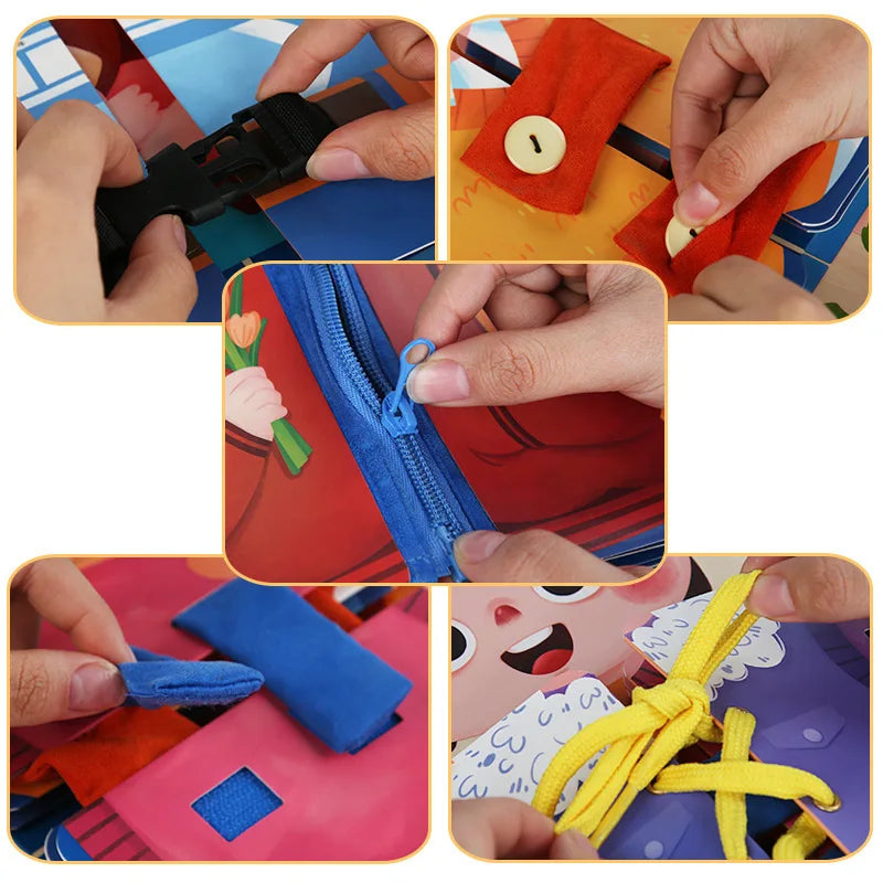 ClothesBook™ - Self-Sufficient Play - Dress-up Puzzle Book
