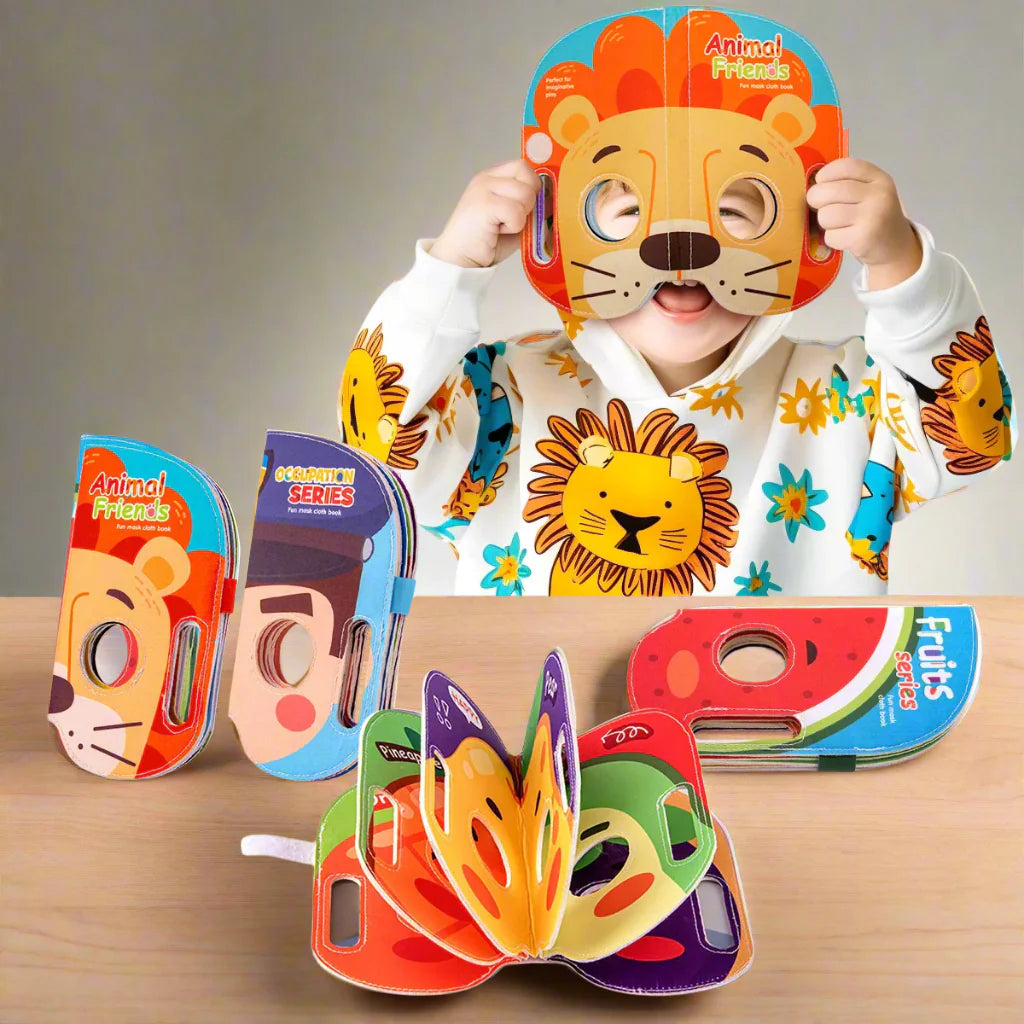 Mask Book™ – Baby learns first impressions - Fabric Mask Book