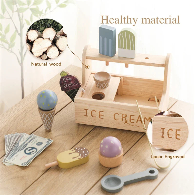 Woods™ - Mini Ice Cream Masters - Wooden Ice Creams Toy Set