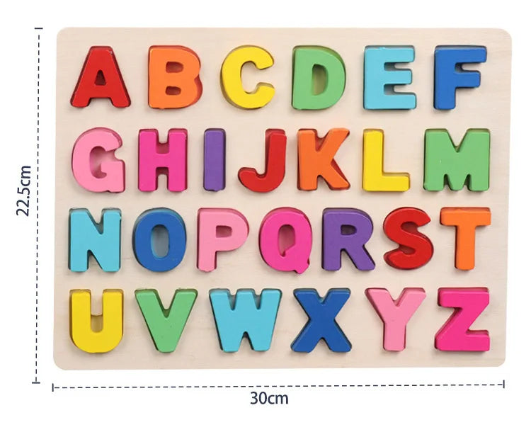 AlphaBlocks – Wooden & Educational – 3D letter puzzle