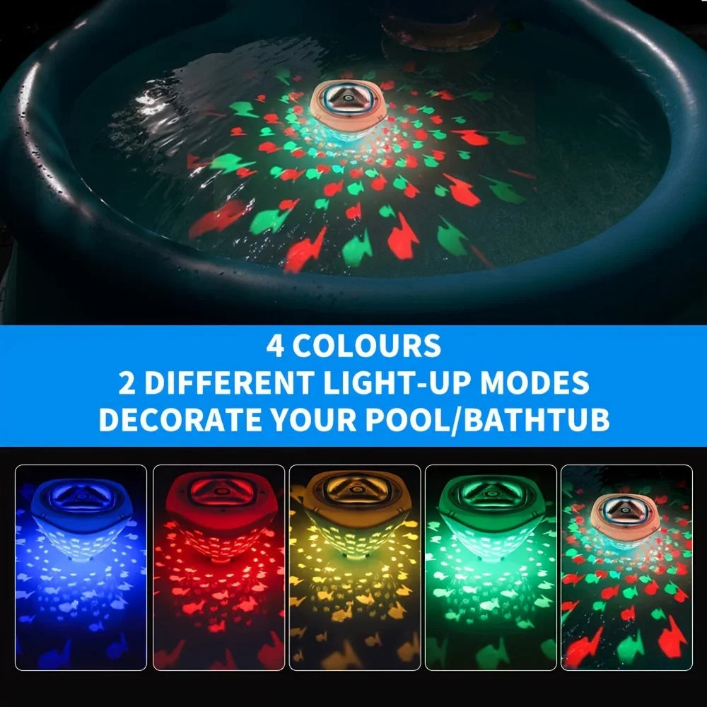 Aqua Party Light™ – Swim Party in Bath - Fish Light Projection