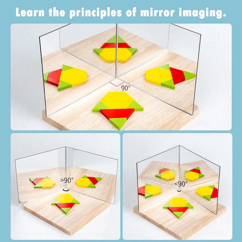Reflection Play™ – Mirroring & Learning - Puzzle blocks with mirror