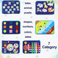 Thumbnail for 7-in-1 Busy Board – Motor Skills & Learning – Activity Board