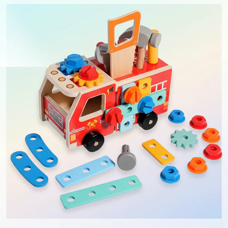 BuildRescue – Educational & Creative – Wooden Fire Truck