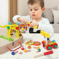 Thumbnail for AnimalFix – Playful & Smart – Wooden Animal Tool Set