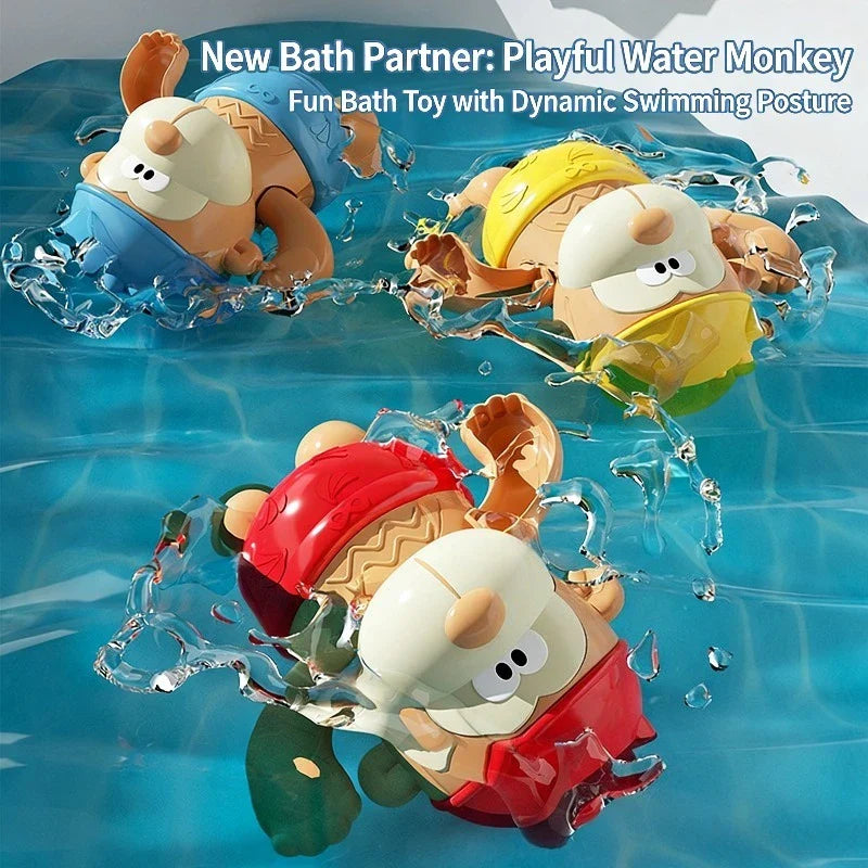 Clockwork Monkey Toy – Playful & Water Fun – Wind-Up Bath Toy